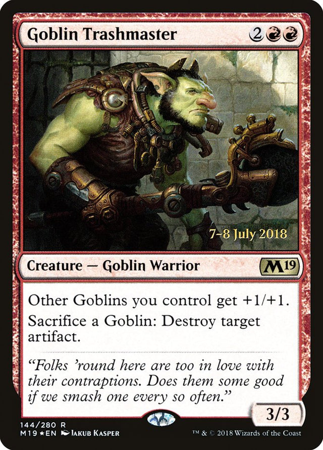 Goblin Trashmaster [Core Set 2019 Prerelease Promos] - PCA Designer Toys