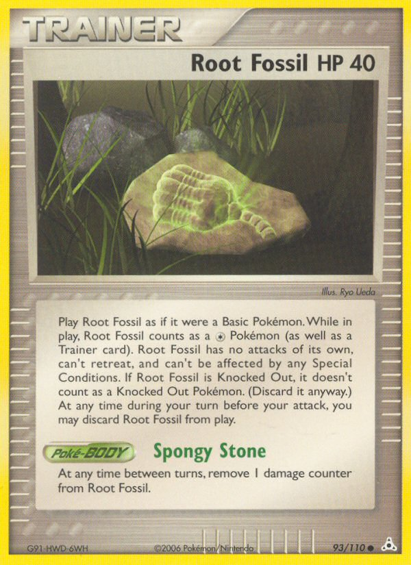 Root Fossil (93/110) [EX: Holon Phantoms] - PCA Designer Toys