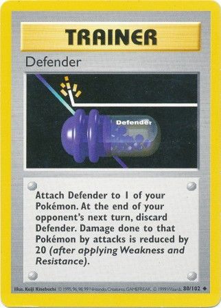 Defender (80/102) [Base Set Shadowless Unlimited] - PCA Designer Toys