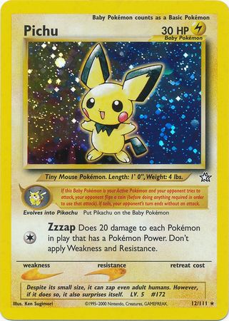 Pichu (12/111) [Neo Genesis Unlimited] - PCA Designer Toys