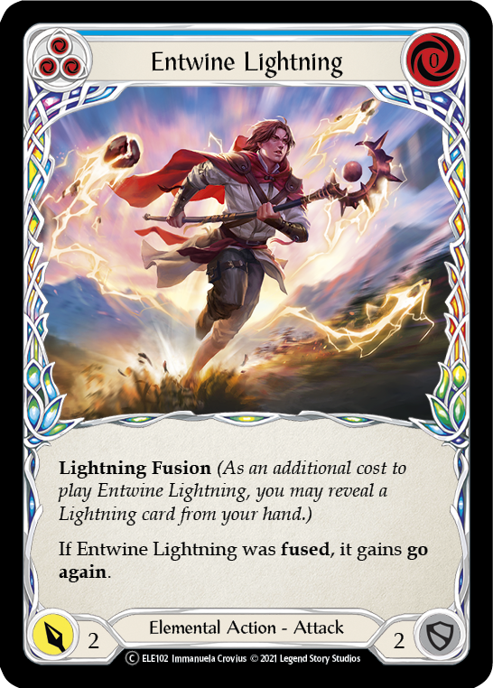 Entwine Lightning (Blue) [U-ELE102] (Tales of Aria Unlimited)  Unlimited Normal - PCA Designer Toys
