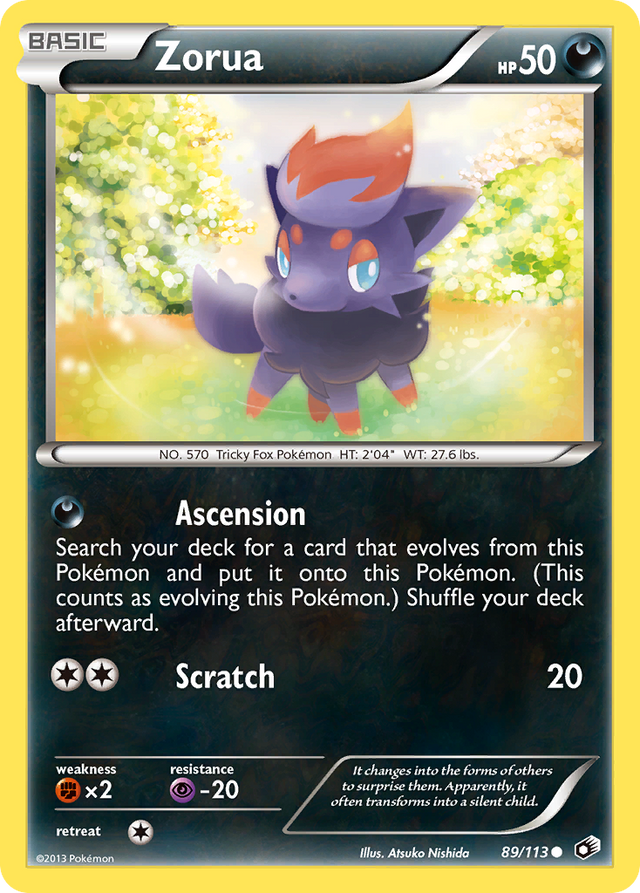 Zorua (89/113) [Black & White: Legendary Treasures] - PCA Designer Toys