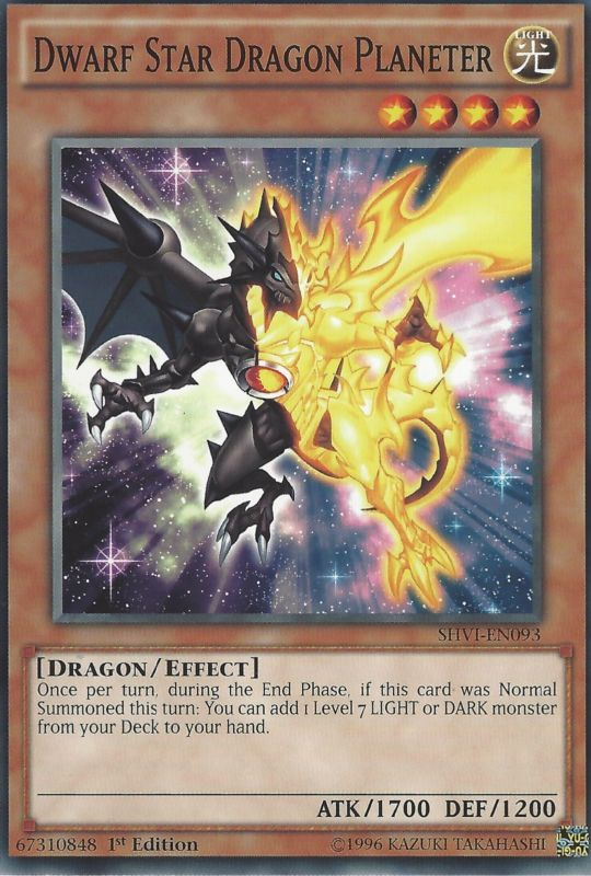 Dwarf Star Dragon Planeter [SHVI-EN093] Common - PCA Designer Toys