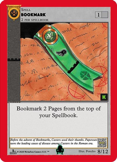 Bookmark (Kickstarter Edition) [Pukwudgie Chieftain Starter Deck]