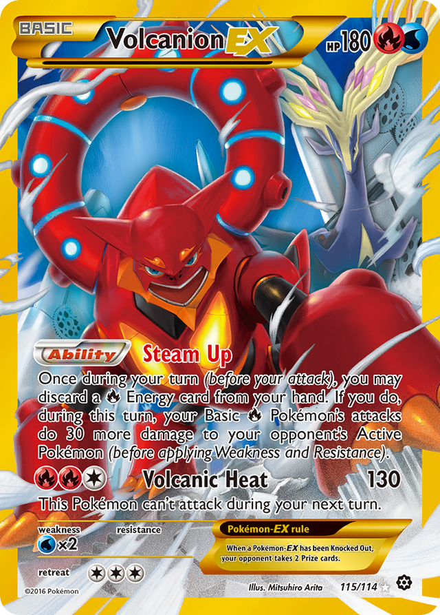 Volcanion EX (115/114) [XY: Steam Siege] - PCA Designer Toys