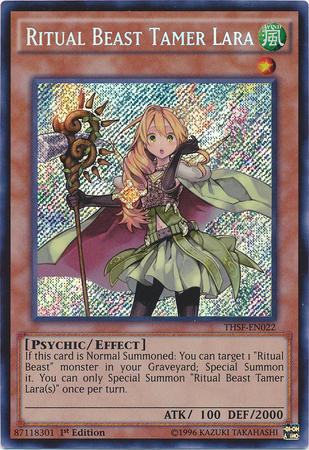 Ritual Beast Tamer Lara [THSF-EN022] Secret Rare - PCA Designer Toys