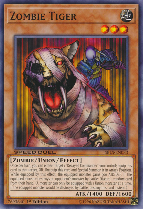 Zombie Tiger [SBLS-EN033] Common - PCA Designer Toys