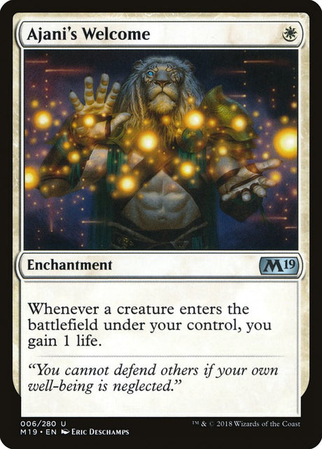 Ajani's Welcome [Core Set 2019] - PCA Designer Toys