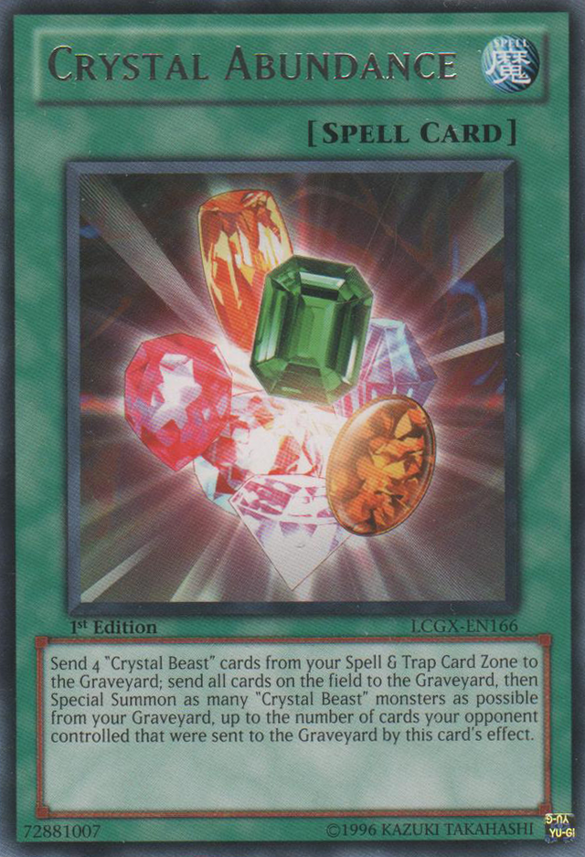 Crystal Abundance [LCGX-EN166] Rare - PCA Designer Toys
