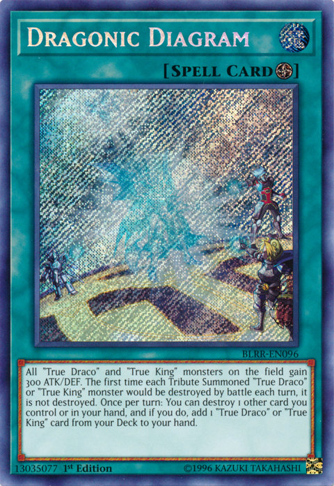 Dragonic Diagram [BLRR-EN096] Secret Rare - PCA Designer Toys