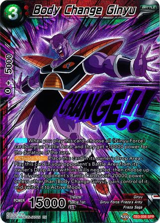 Body Change Ginyu (SPR) (TB3-006_SPR) [Clash of Fates] - PCA Designer Toys