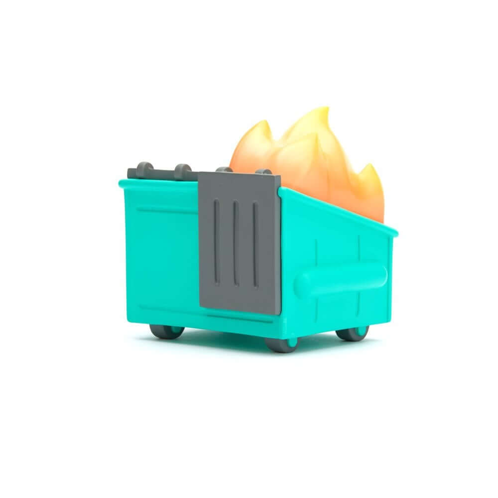 100% Soft Lil Dumpster Fire back view of vinyl toy