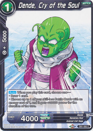 Dende, Cry of the Soul (DB1-083) [Dragon Brawl] - PCA Designer Toys
