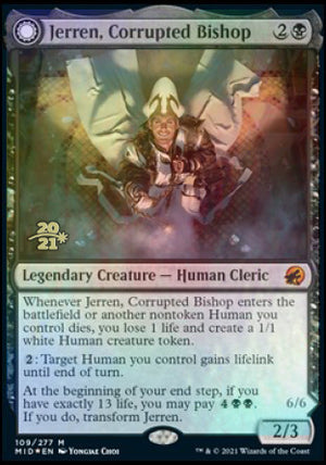 Jerren, Corrupted Bishop // Ormendahl, the Corrupted [Innistrad: Midnight Hunt Prerelease Promos]