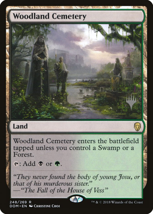 Woodland Cemetery (Promo Pack) [Dominaria Promos] - PCA Designer Toys