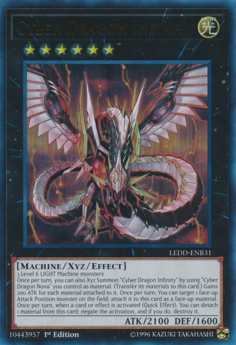 Cyber Dragon Infinity [LEDD-ENB31] Ultra Rare - PCA Designer Toys