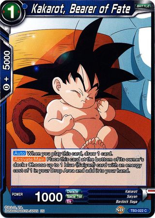Kakarot, Bearer of Fate (TB3-022) [Clash of Fates] - PCA Designer Toys