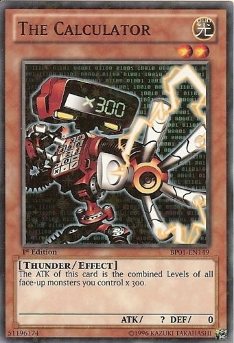 The Calculator [BP01-EN149] Starfoil Rare - PCA Designer Toys