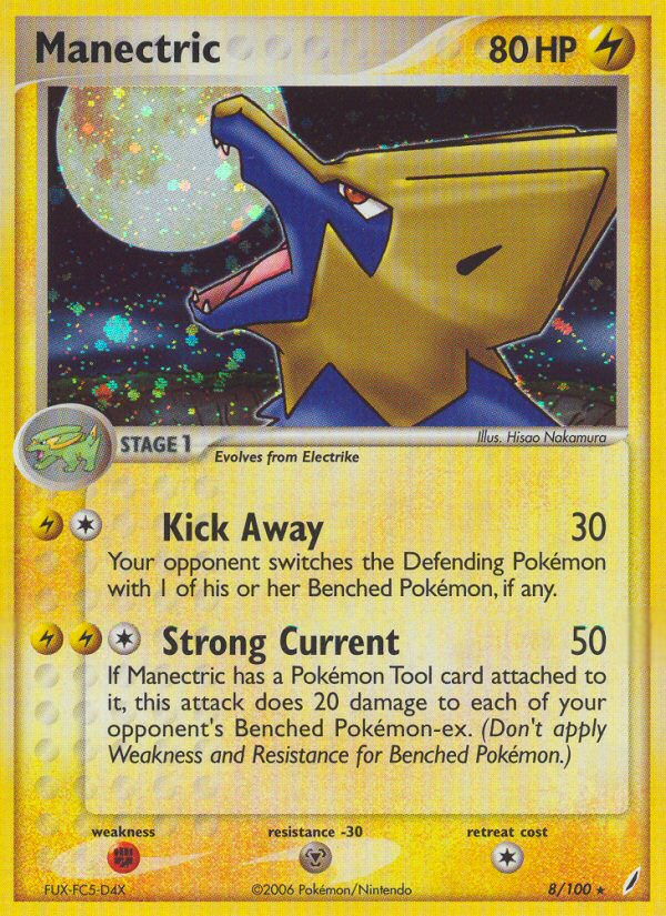 Manectric (8/100) [EX: Crystal Guardians] - PCA Designer Toys