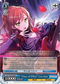 "Trace of Effort" Lisa Imai (BD/EN-W03-098 R) [BanG Dream! Girls Band Party! MULTI LIVE]