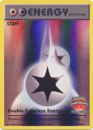 Double Colorless Energy (90/108) (NA Championship Promo Staff) [XY: Evolutions] - PCA Designer Toys