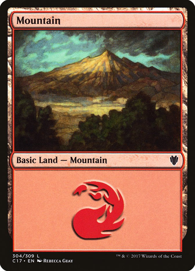 Mountain (304) [Commander 2017] - PCA Designer Toys