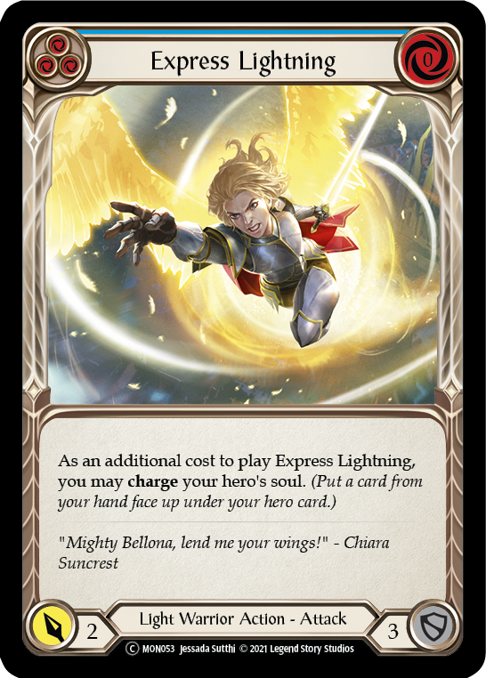 Express Lightning (Blue) [U-MON053] (Monarch Unlimited)  Unlimited Normal - PCA Designer Toys