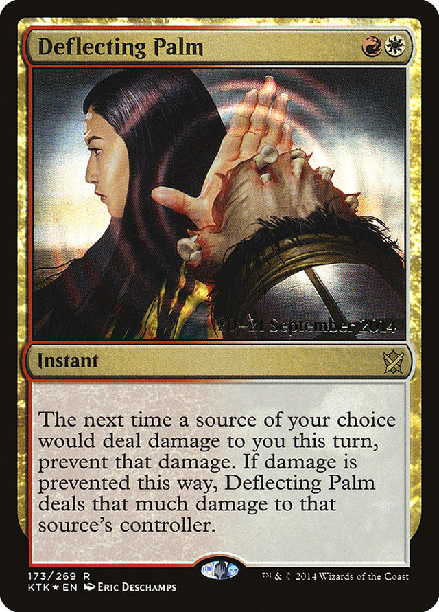 Deflecting Palm [Khans of Tarkir Prerelease Promos] - PCA Designer Toys