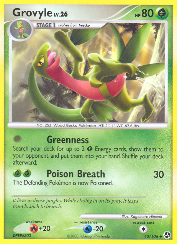 Grovyle (40/106) [Diamond & Pearl: Great Encounters] - PCA Designer Toys