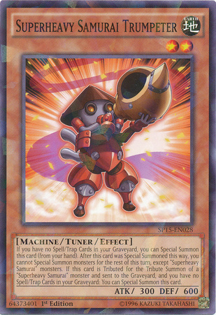 Superheavy Samurai Trumpeter [SP15-EN028] Shatterfoil Rare - PCA Designer Toys