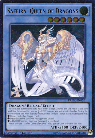 Saffira, Queen of Dragons (UTR) [DUEA-EN050] Ultimate Rare - PCA Designer Toys