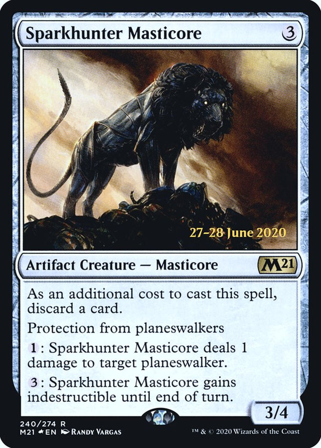 Sparkhunter Masticore [Core Set 2021 Prerelease Promos] - PCA Designer Toys