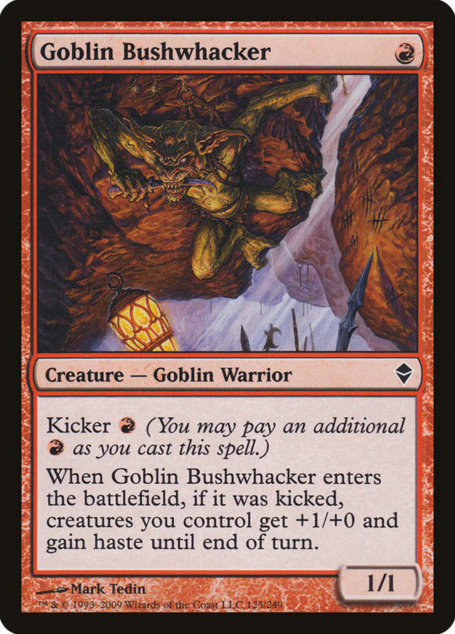 Goblin Bushwhacker [Zendikar] - PCA Designer Toys