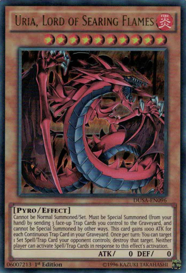 Uria, Lord of Searing Flames [DUSA-EN096] Ultra Rare - PCA Designer Toys