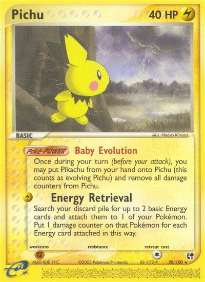Pichu (20/100) [EX: Sandstorm] - PCA Designer Toys