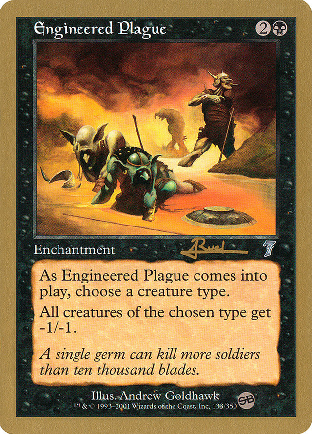 Engineered Plague (Antoine Ruel) (SB) [World Championship Decks 2001] - PCA Designer Toys