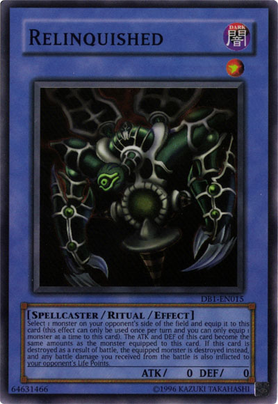 Relinquished [DB1-EN015] Super Rare - PCA Designer Toys
