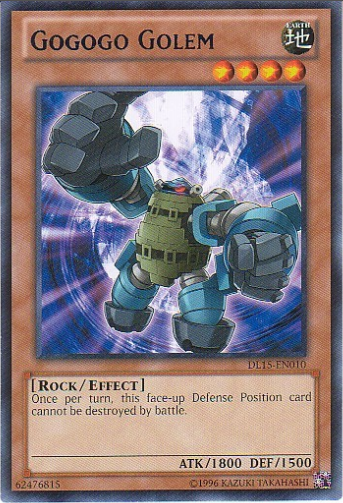 Gogogo Golem (Blue) [DL15-EN010] Rare - PCA Designer Toys