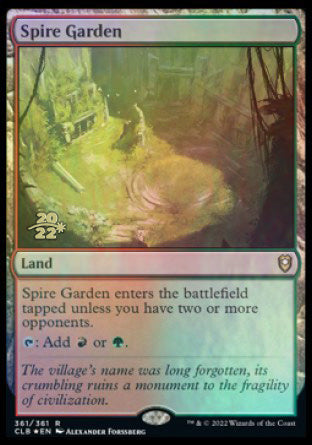 Spire Garden [Commander Legends: Battle for Baldur's Gate Prerelease Promos] - PCA Designer Toys