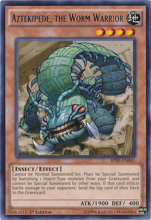 Aztekipede, the Worm Warrior [BP03-EN041] Rare - PCA Designer Toys