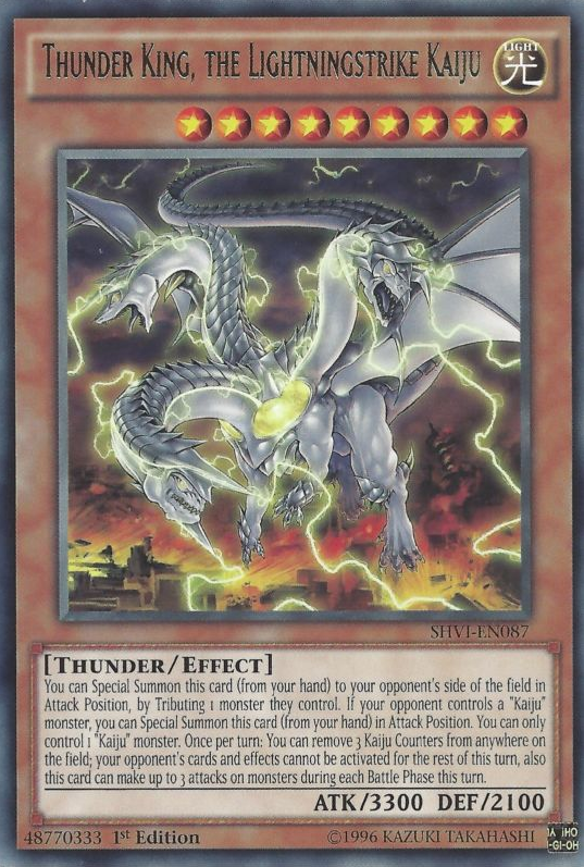 Thunder King, the Lightningstrike Kaiju [SHVI-EN087] Rare - PCA Designer Toys