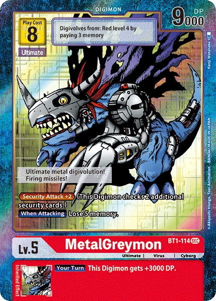 MetalGreymon [BT1-114] (Alternate Art) [Release Special Booster Ver.1.0]