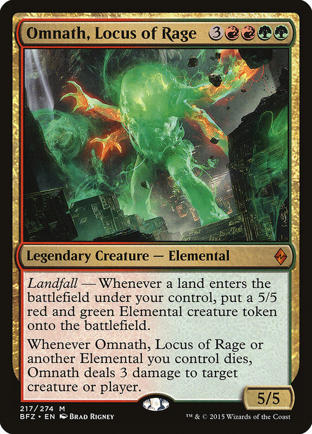 Omnath, Locus of Rage [Battle for Zendikar] - PCA Designer Toys
