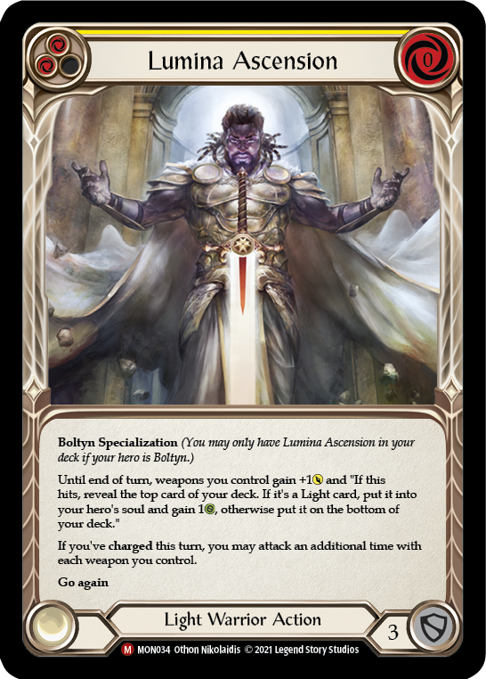 Lumina Ascension [MON034-RF] (Monarch)  1st Edition Rainbow Foil - PCA Designer Toys