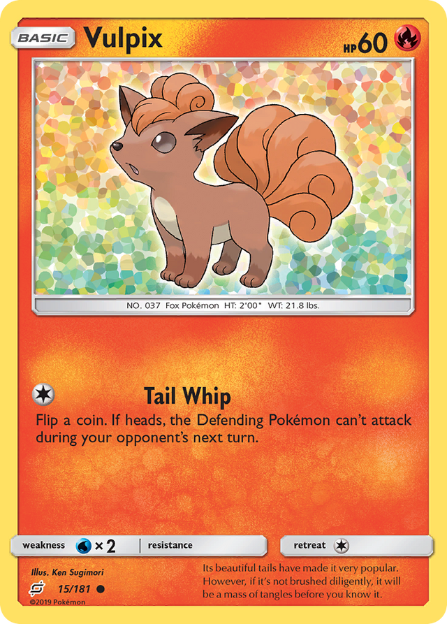 Vulpix (15/181) [Sun & Moon: Team Up] - PCA Designer Toys