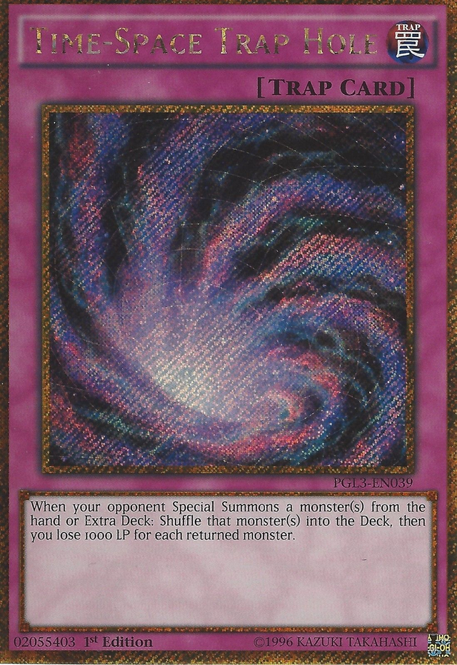 Time-Space Trap Hole [PGL3-EN039] Gold Secret Rare - PCA Designer Toys