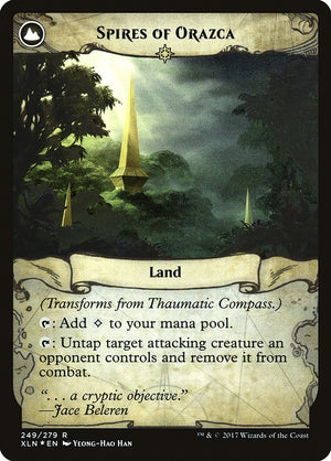 Thaumatic Compass // Spires of Orazca [Ixalan Prerelease Promos] - PCA Designer Toys