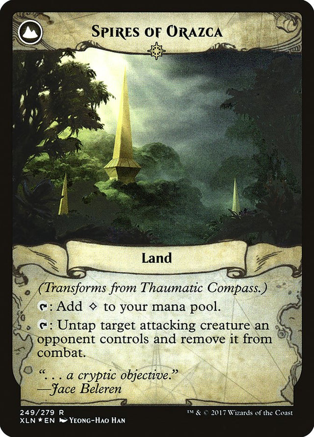 Thaumatic Compass // Spires of Orazca [Ixalan Prerelease Promos] - PCA Designer Toys
