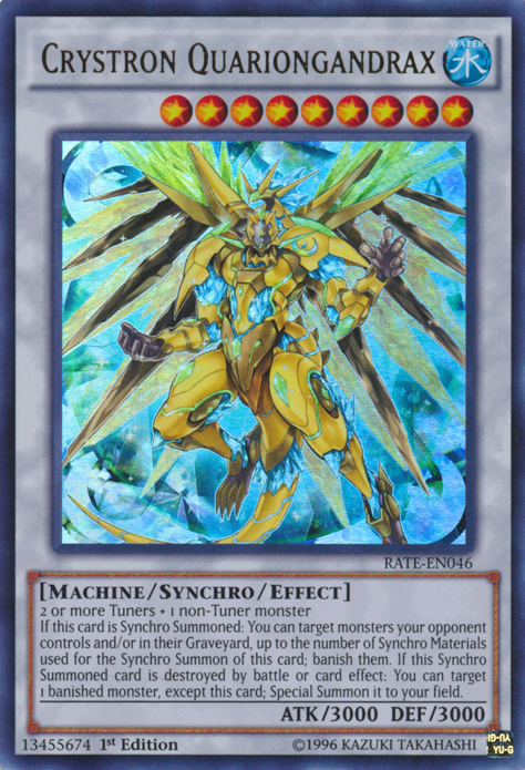 Crystron Quariongandrax [RATE-EN046] Ultra Rare - PCA Designer Toys