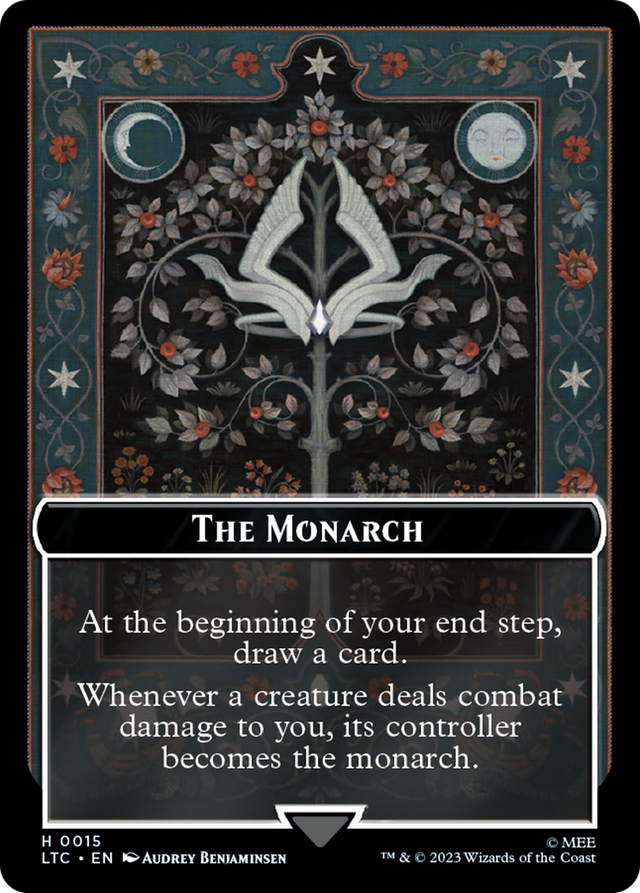 The Monarch // Treasure Double-Sided Token [The Lord of the Rings: Tales of Middle-Earth Commander Tokens]